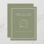 セージ・グリーン・葉ベリーとの保存日 (正面/裏面)