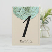 セージ・スキュカレント ウェディング テーブル ナンバー 招待状 (スタンド正面)
