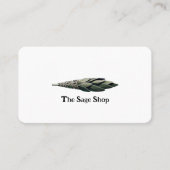 セージ・スティック・クレンジング・エネルギーウィッカ信者 異教の 名刺 (正面)