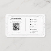 セージ・スティック・クレンジング・エネルギーウィッカ信者 異教の 名刺 (裏面)