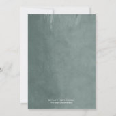 セージ ストリング ライト アニバーサリー パーティー インビテーション (裏面)