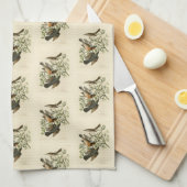 セージ・トラッシャーとアウドゥボンの鳥たち キッチンタオル (四つ折り)