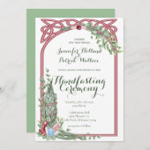 セージ&バラハーブクリスタルハンドスティング 招待状 (正面/裏面)