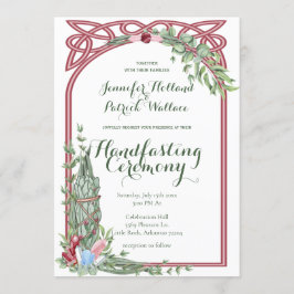 セージ&バラハーブクリスタルハンドスティング 招待状