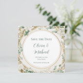 セージ パンパス グラス Save the Date | カスタマイズ可能 セーブザデート (スタンド正面)