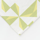 セージ・ピンホイール フリースブランケット (角)