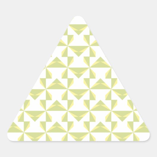 セージ・ピンホイール 三角形シール (正面)