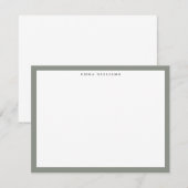 セージ フレーム ノート カード (正面/裏面)