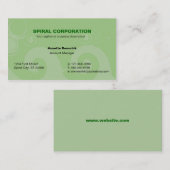 セージ・フローリッシュ・ビジネス・カード 名刺 (正面/裏面)