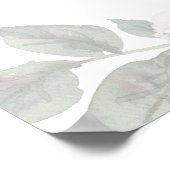 セージ&ホワイト – フローラパンプキン秋へようこそ ポスター (角)