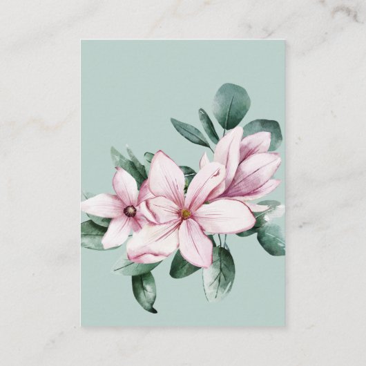 セージ |マグノリア結婚ズホテル詳細アコモデーション エンクロージャーカード (裏面)