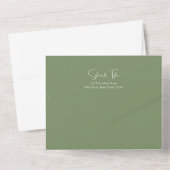 セージ・ミニマ結婚リスト オールインワン招待状 (裏面)