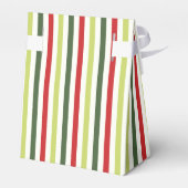 セージ、モス、レッド、アイボリー ストライプの フェイバーボックス (裏面サイド)