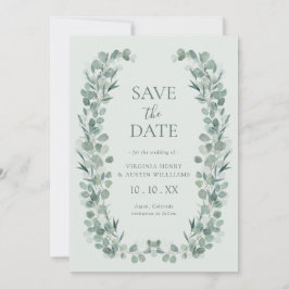 セージ ユーカリ 写真付き Save The Date セーブザデート