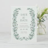 セージ ユーカリ 写真付き Save The Date セーブザデート (スタンド正面)
