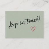 セージ「引っ越しました」カードとリトルハウススケッチ 名刺 (裏面)