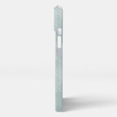 セージ |熱帯植物性ヤシ葉のパターン iPhoneケース (左側面)