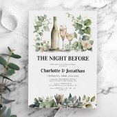 セージ&金ゴールドエレガントリハーサルディナー 招待状