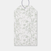 セージ bow ベビーシャワー ギフトタグ (裏面)