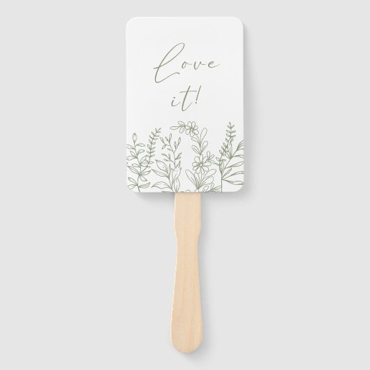 セージBohoフラワードレスにYesを言う ハンドファン (正面)