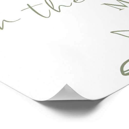 セージBoho花の数を推測キスゲームポスト ポスター (角)