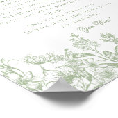 セージChinoiserieは赤ちゃんシャワーゲームと言わない ポスター (角)