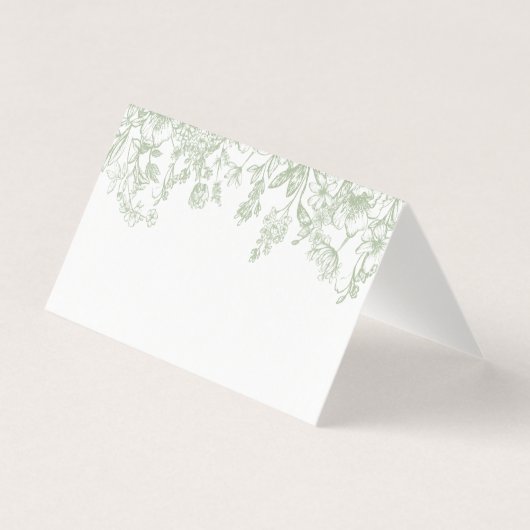 セージChinoiserieフローラ座席表テーブルデコール (正面)