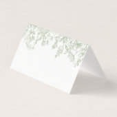 セージChinoiserieフローラ座席表テーブルデコール (裏面)