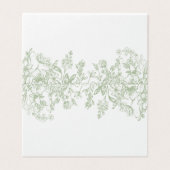 セージChinoiserieフローラ座席表テーブルデコール (外部フラット)