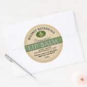 セージonクラフトビーズワックスリップバ点々のあるーム縁ど ラウンドシール (封筒)