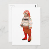 セーターおよびストッキングの帽子のMatts ポストカード (正面/裏面)