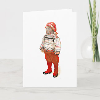 セーターとストッキング帽子のマット シーズンカード