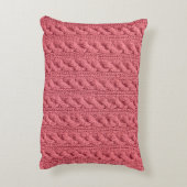 セーターのテクスチャのパターンを閉じます。 アクセントクッション (裏面(縦))