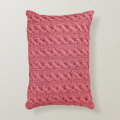 セーターのテクスチャのパターンを閉じます。 アクセントクッション (正面(垂直))