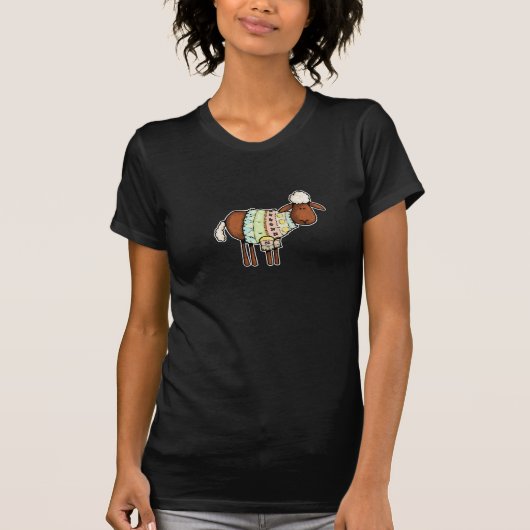 セーターのヒツジ Tシャツ (正面)