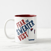 セーターのベストを恐れて下さい ツートーンマグカップ (左)