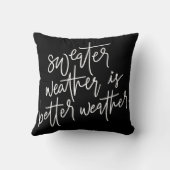 セーターの天気が良い クッション (裏面)