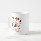 セーターの天気が良パーソナライズされたい コーヒーマグカップ (正面左)