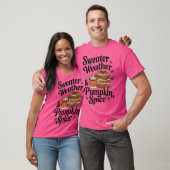 セーターの季節のかぼちゃスパイスオーバーサイズ Tシャツ (ユニセックス)