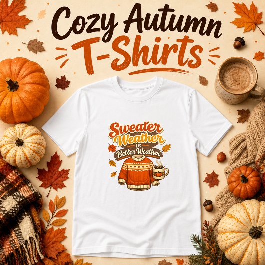 セーターの季節は最高の気候 秋 Tシャツ