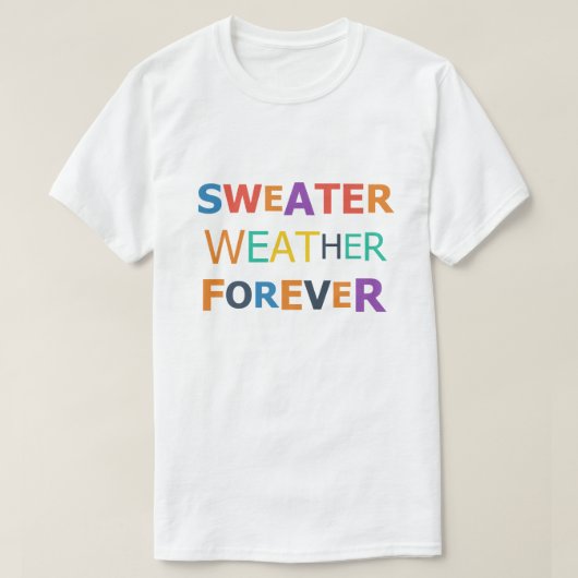 セーターの季節は永遠に Tシャツ (デザイン正面)
