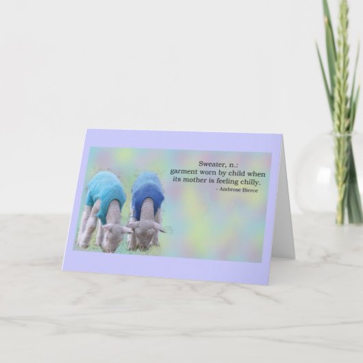 セーターの定義 カード (正面)