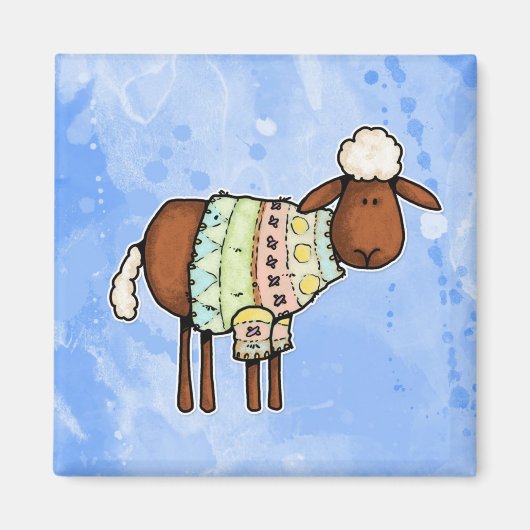 セーターの羊 マグネット (正面)