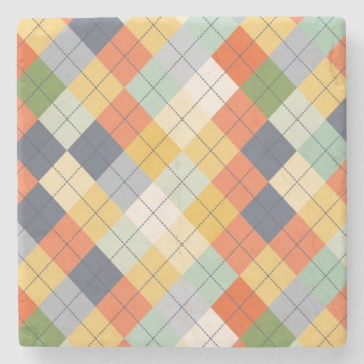 セーターの背景2 ストーンコースター (正面)