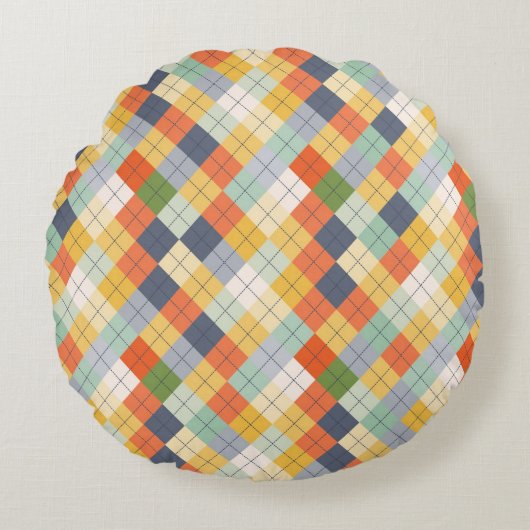 セーターの背景2 ラウンドクッション (正面)