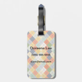 セーターの背景2 ラゲッジタグ (裏面縦)