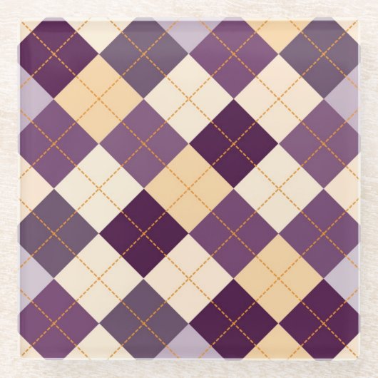 セーターの背景 ガラスコースター (正面)