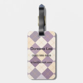 セーターの背景 ラゲッジタグ (裏面縦)