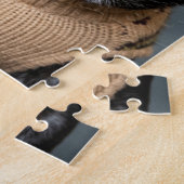 セーターを着たかわいい黒いパグ ジグソーパズル (側面)