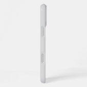 セーターを着たウサギの水彩画 グレー 名入れ可能 iPhoneケース (右側面)